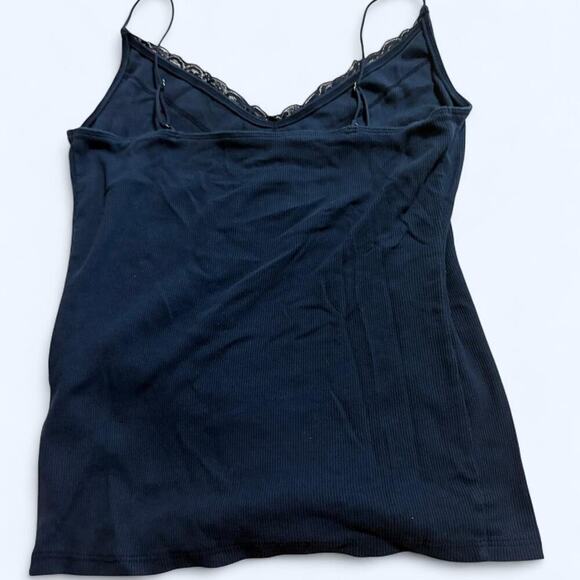Navy blue hollister co tank top with lace - Picture 4 of 5